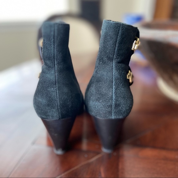 Van Eli Black Suede Ankle Bootie - Picture 3 of 4
